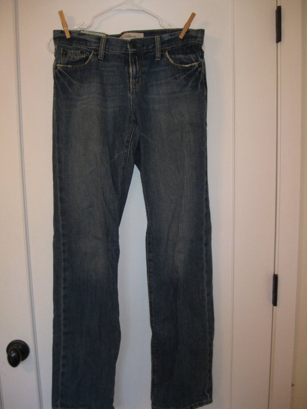 Vintage Gap 1969 Boyfriend Straight Leg Dark Colored Denim Size 4 Long